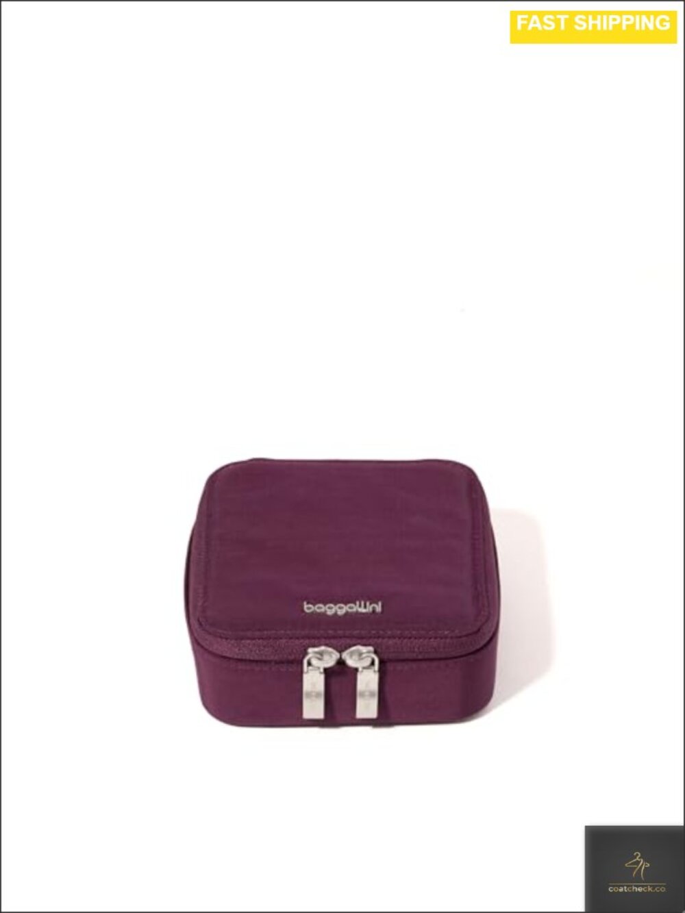 Lightweight Travel Jewelry Case 4.7x4.7x1.9 Compact Organizer Box